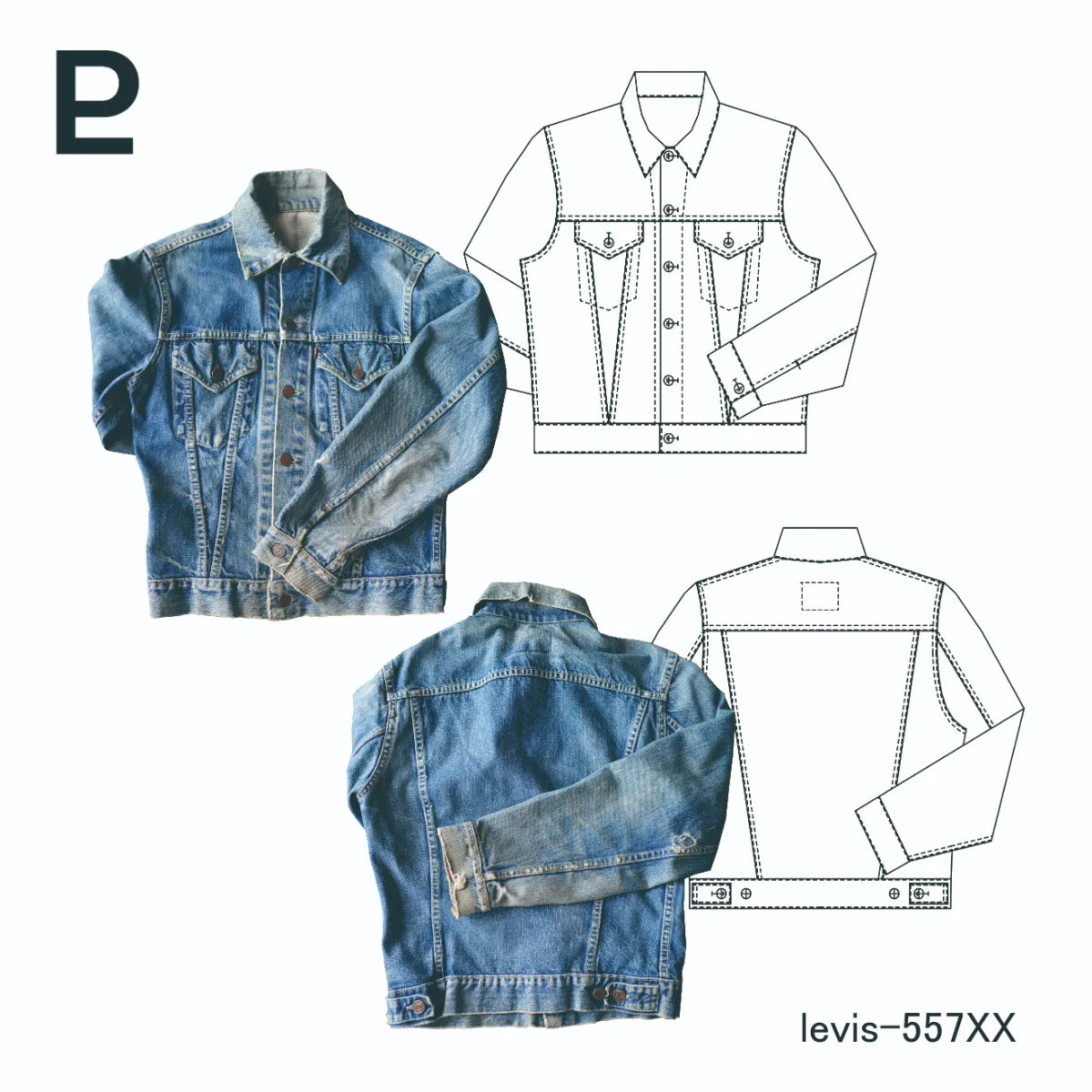 Vintage Levi's 557XX – 服ヲ掘ル
