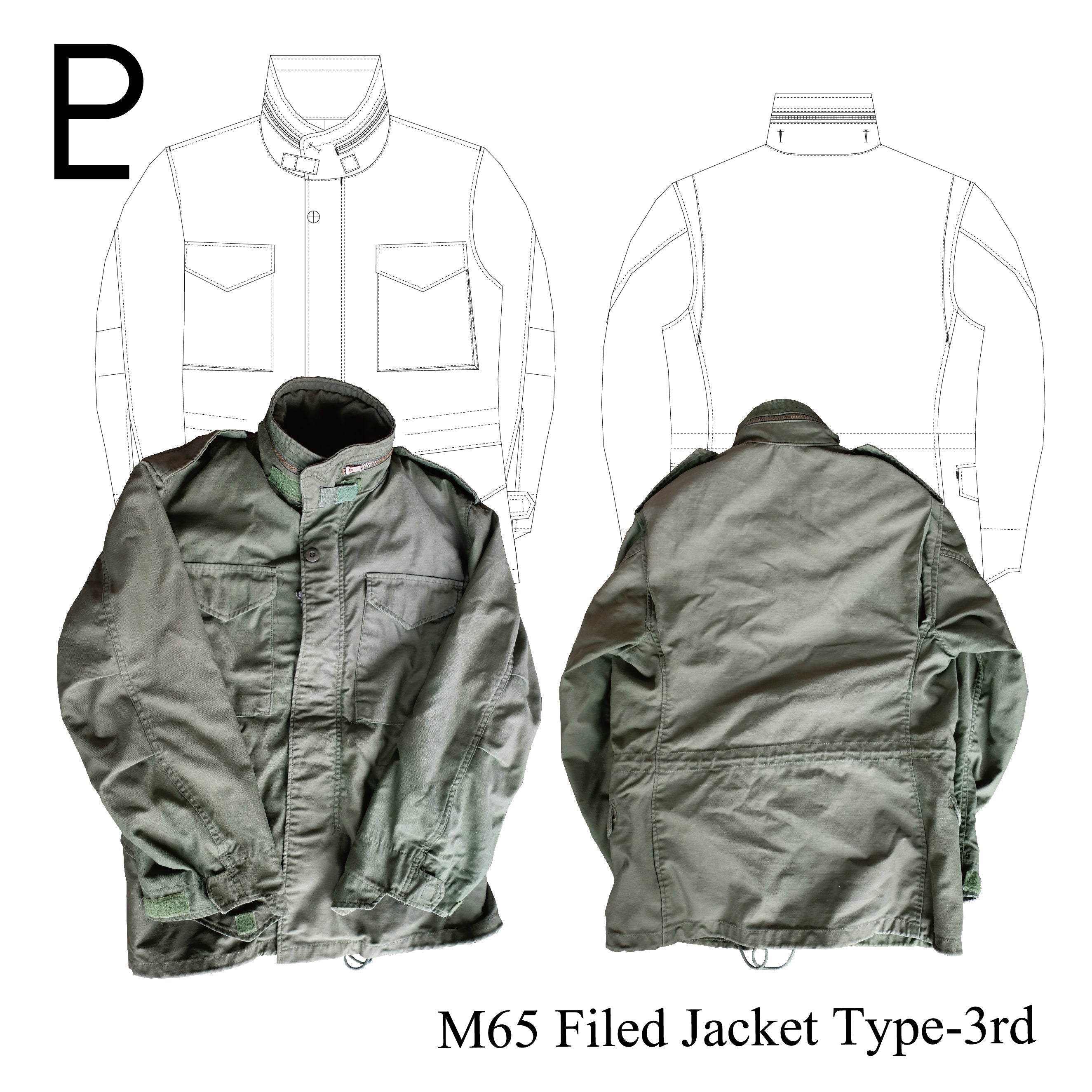 M65 フィールドジャケット　3rd Vintage M65 Field Jacket Type-3 – 服ヲ掘ル