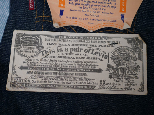 Vintage Levi's 501E-DEADSTOCK — Pattern Data